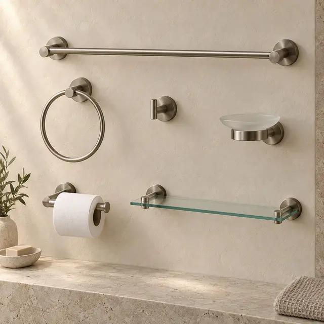 Coordinated bathroom set — concept visual