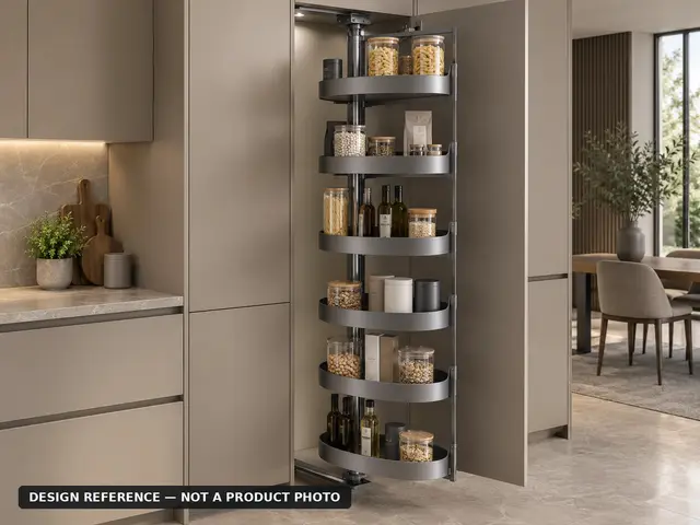 Rotating tall pantry — concept visual