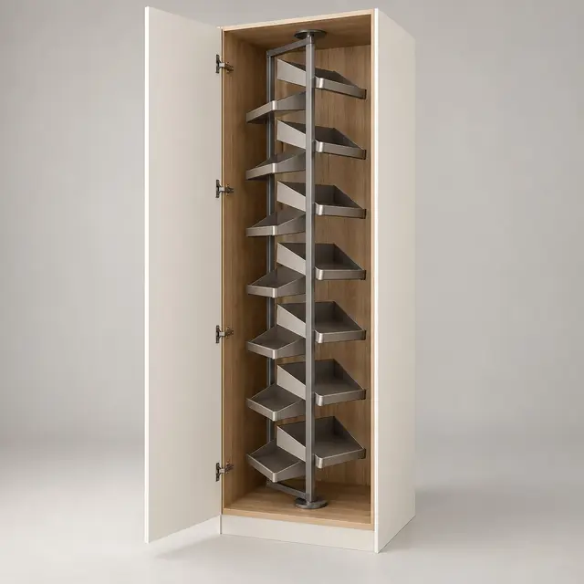 Display shoe tower — concept visual