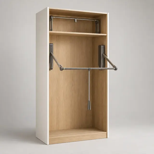 Pull-down hanging rail — concept visual