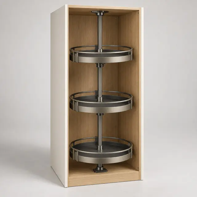 Rotating three-tier organiser — concept visual