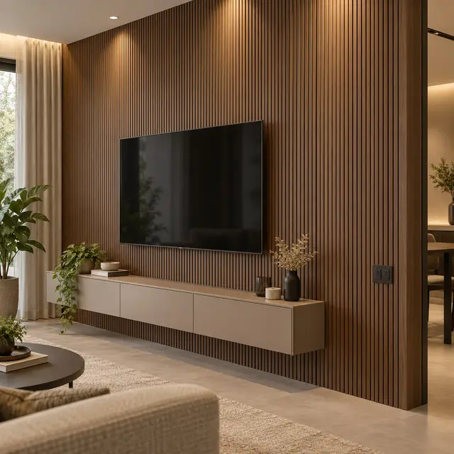 Fine-Fluted WPC Panel (Signature) — concept visual