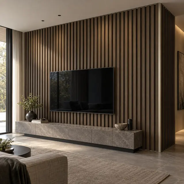 Deep-Rib WPC Feature Panel (Bespoke) — concept visual