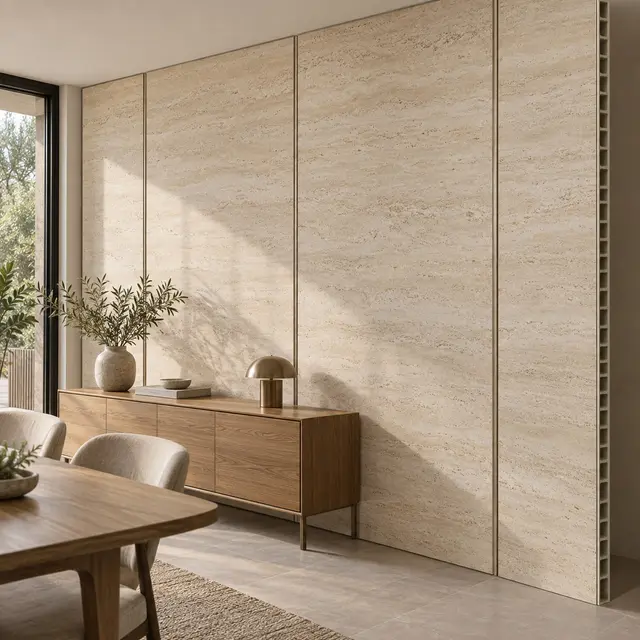 Stone-Look Composite Wall Panel (Signature) — concept visual