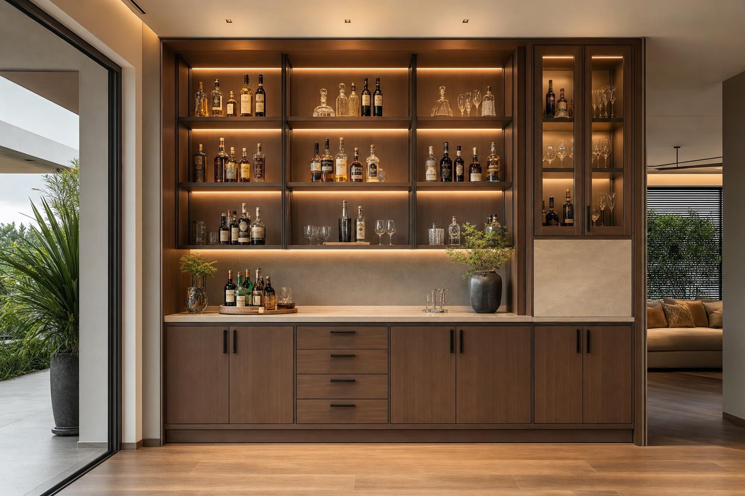 Warm Wood Modern · Bar