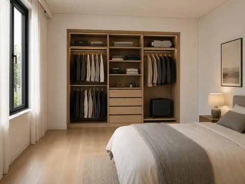 Wardrobe door type — Open