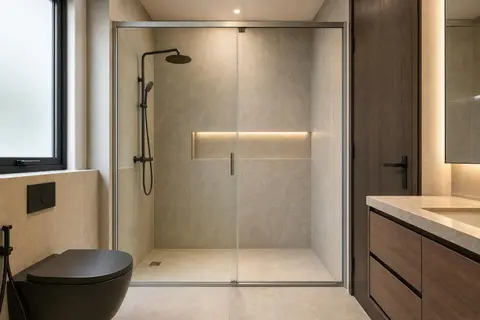 Mirror framing — Semiframeless