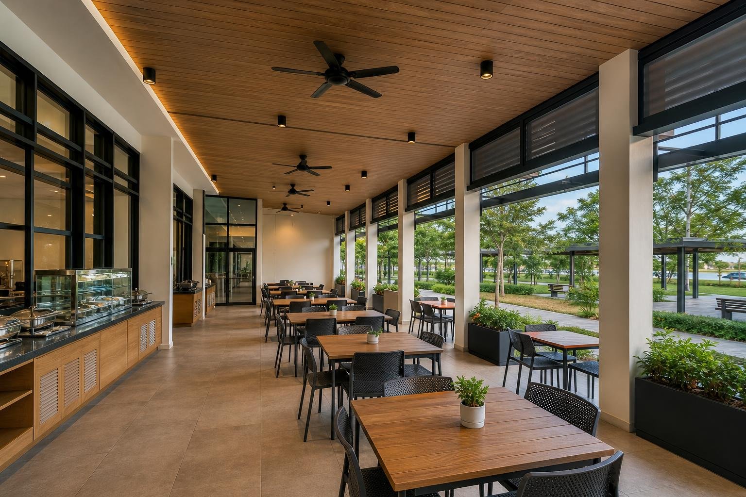 school dining hall canteen — concept study