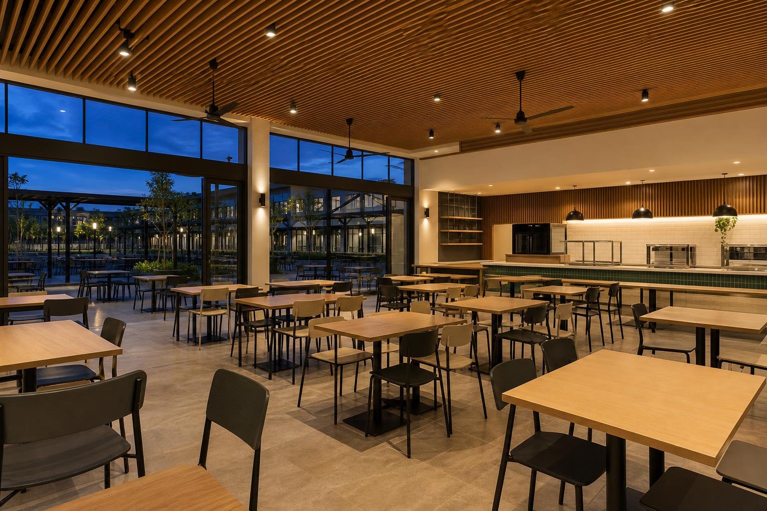 school dining hall canteen — concept study