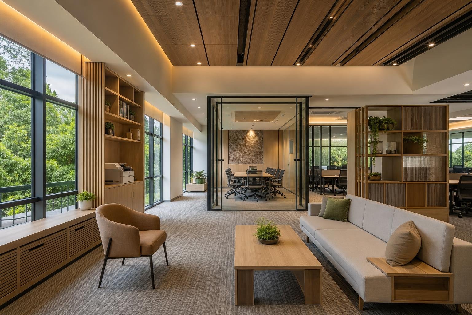 office collaboration and breakout lounge — concept study