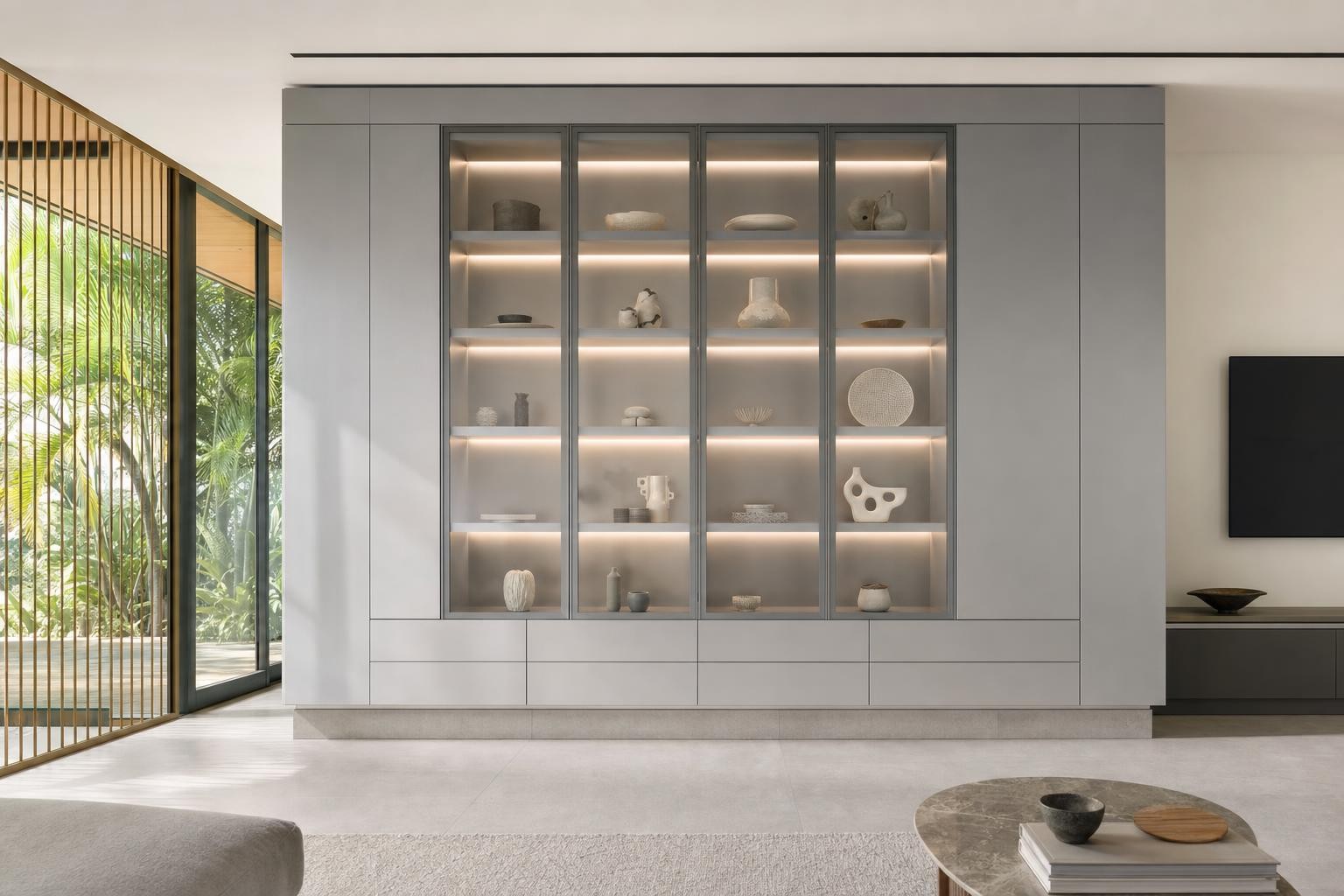 Simple Modern Minimalist · Display cabinetry