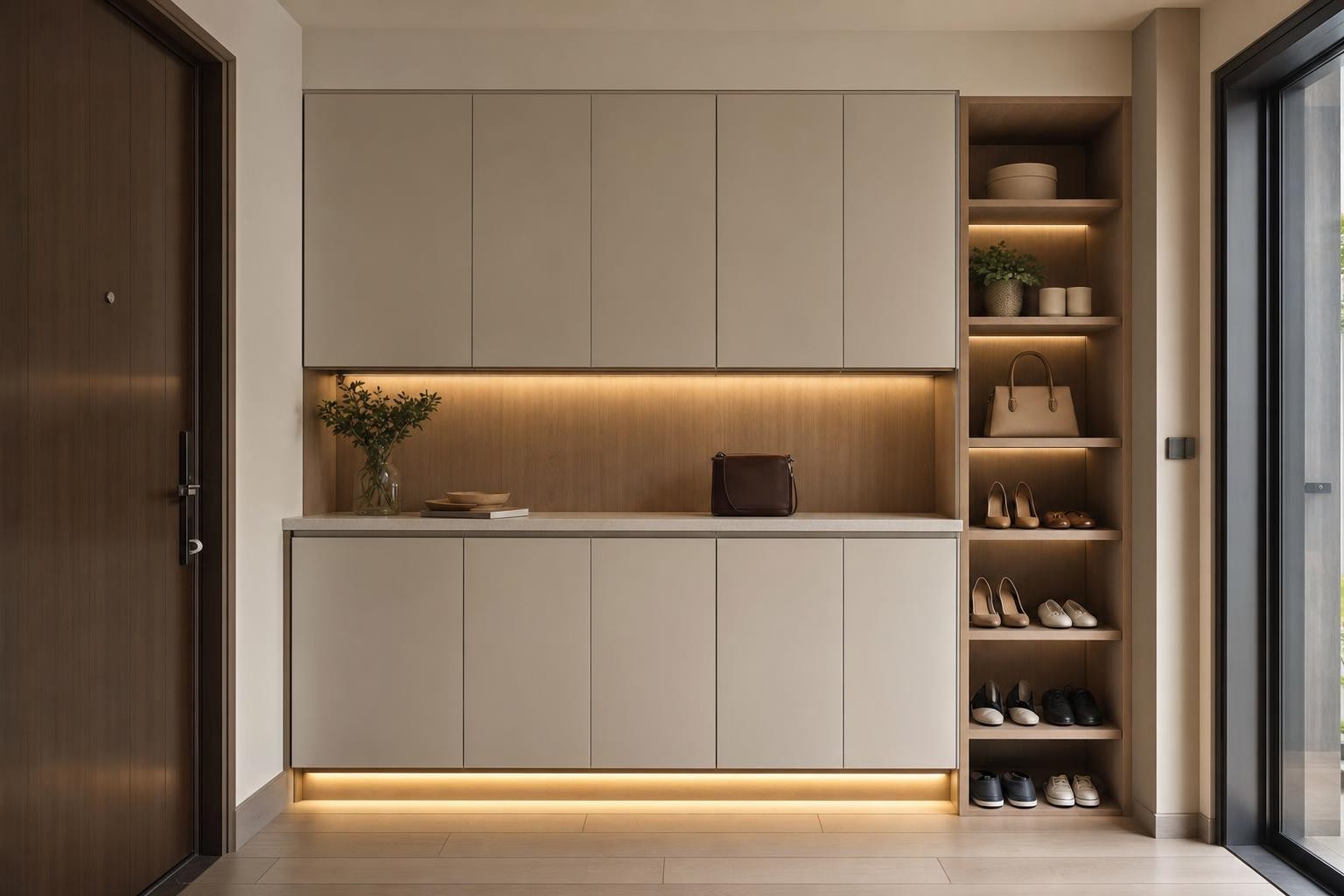 Warm Wood Modern · Entrance