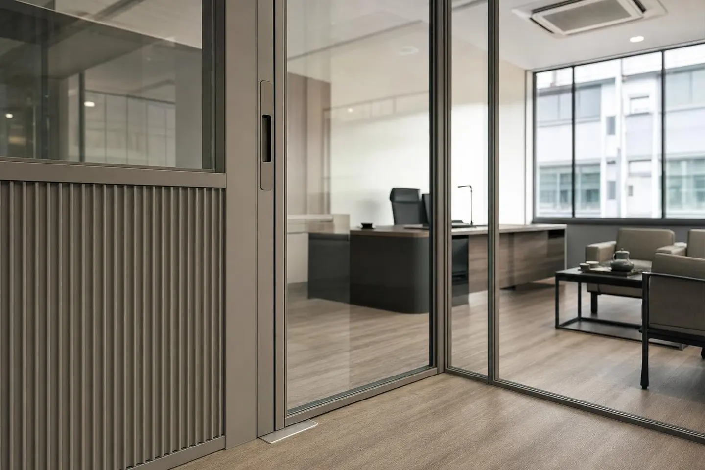 Office glass partition design concept — Executive Modern Office style