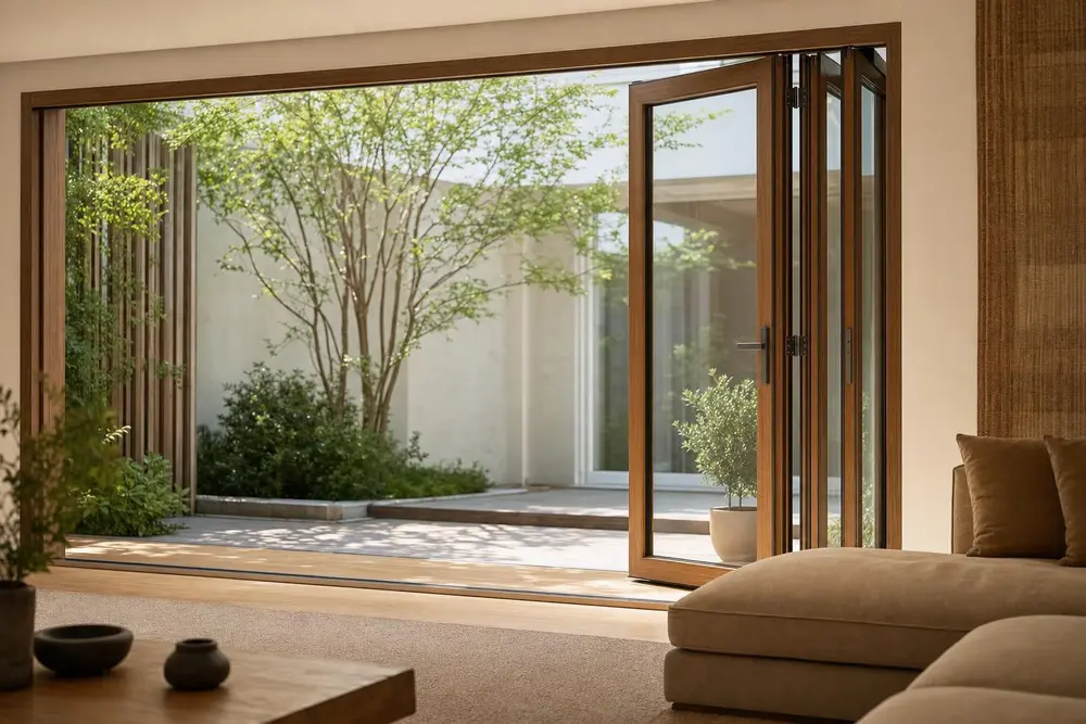 Design concept for this decision — Warm Wood Modern style