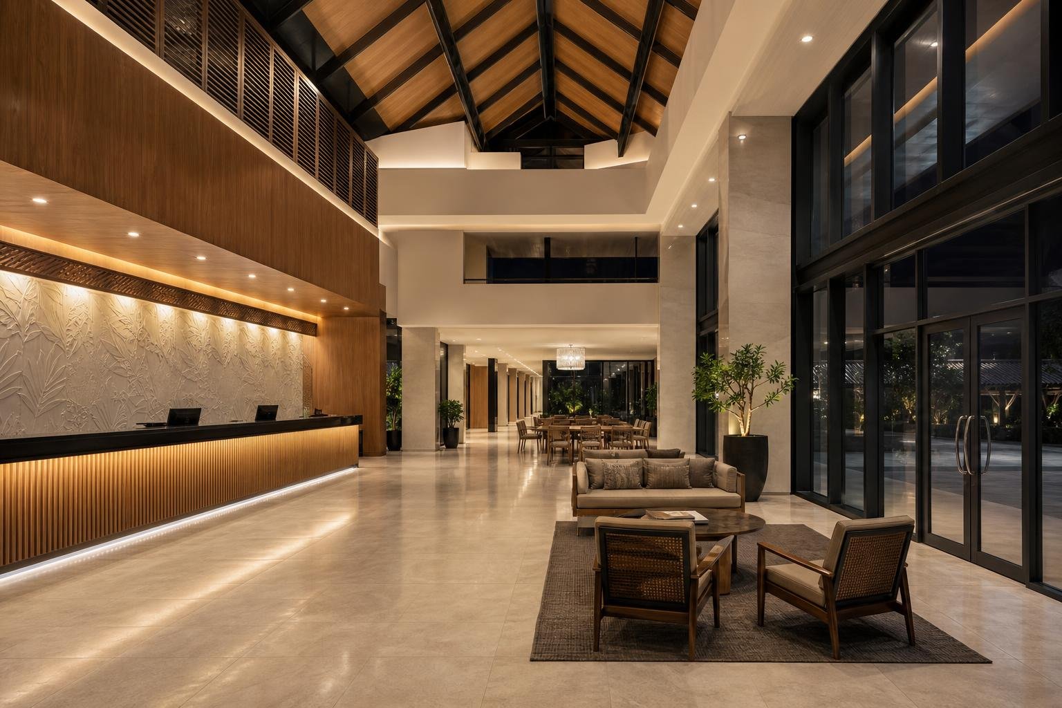 hotel reception lobby — concept study