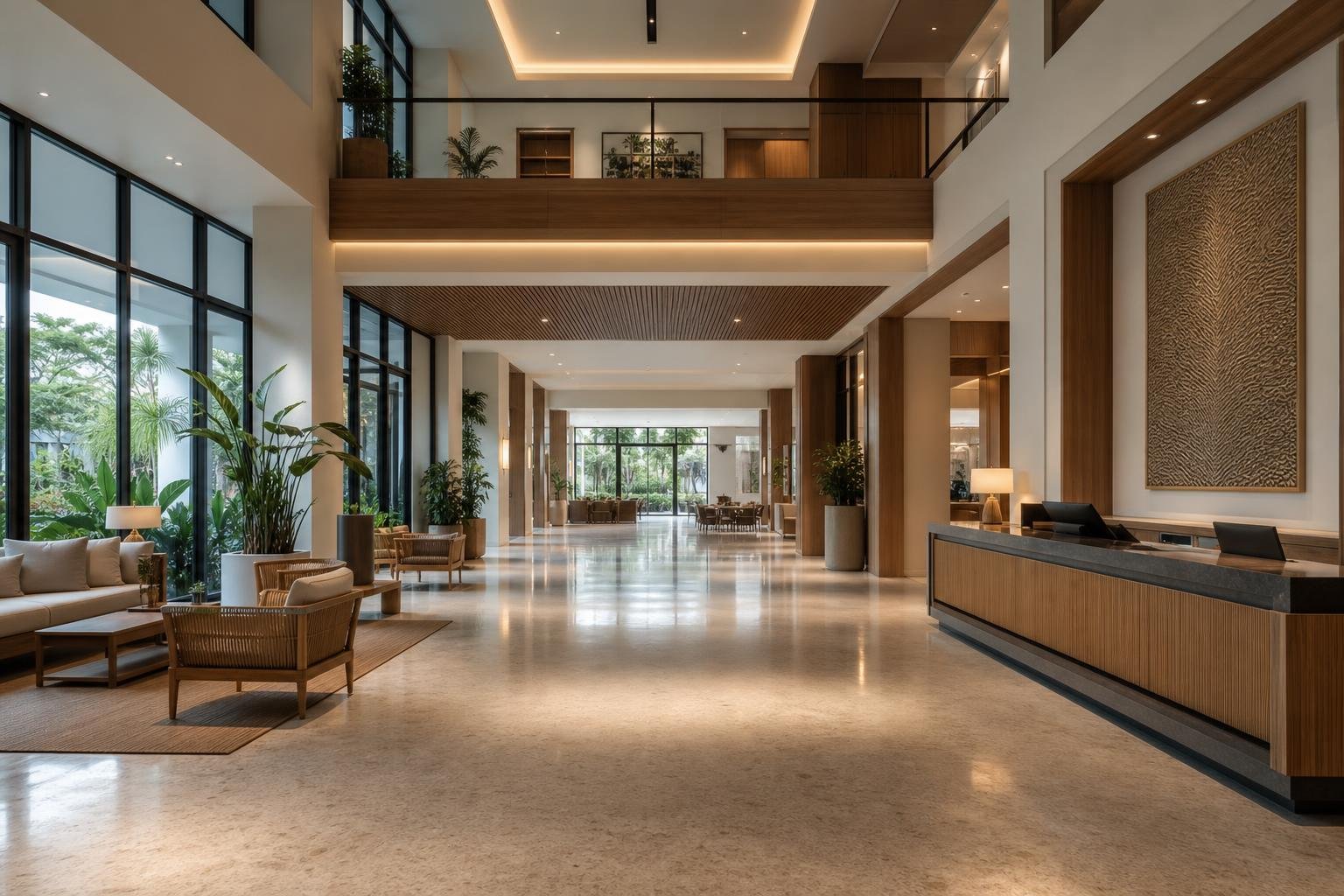 hotel reception lobby — concept study