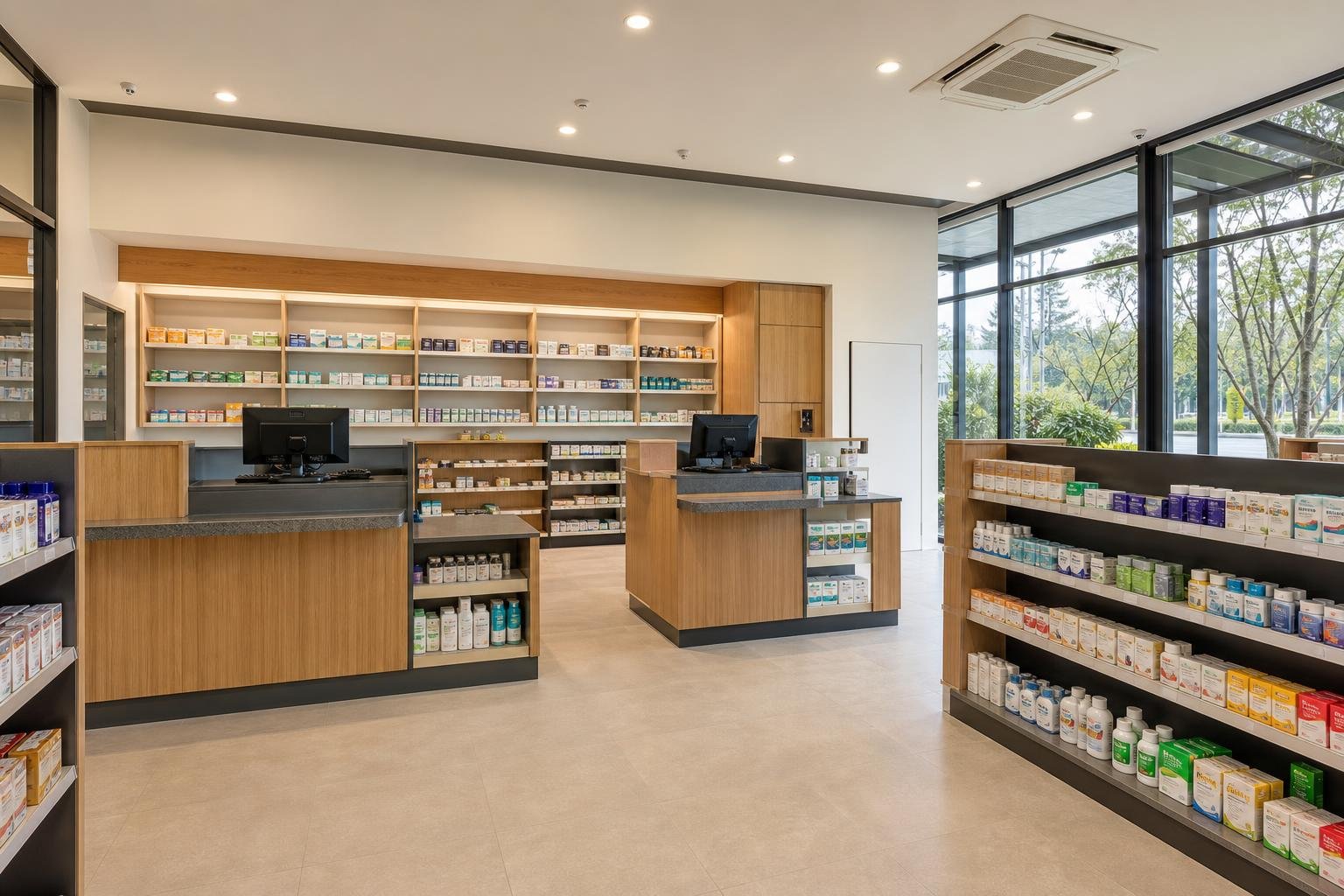 pharmacy dispensing floor