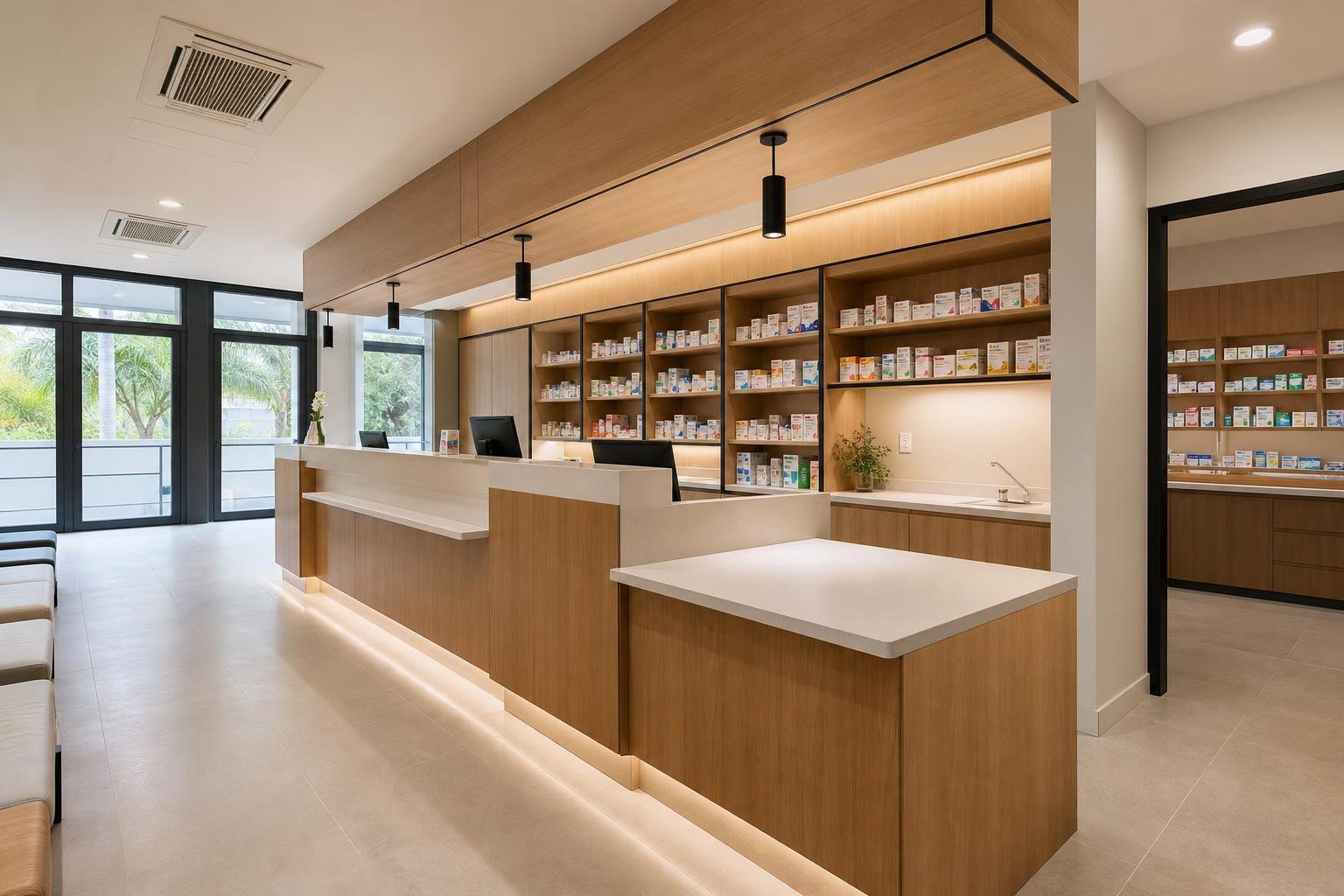 pharmacy dispensing floor — concept study