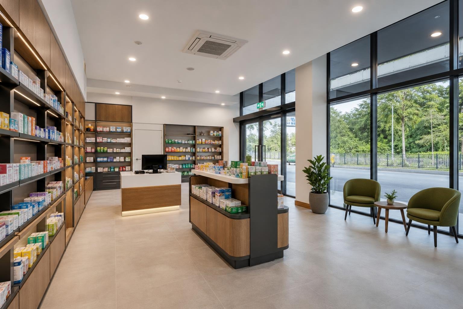 pharmacy dispensing floor — concept study