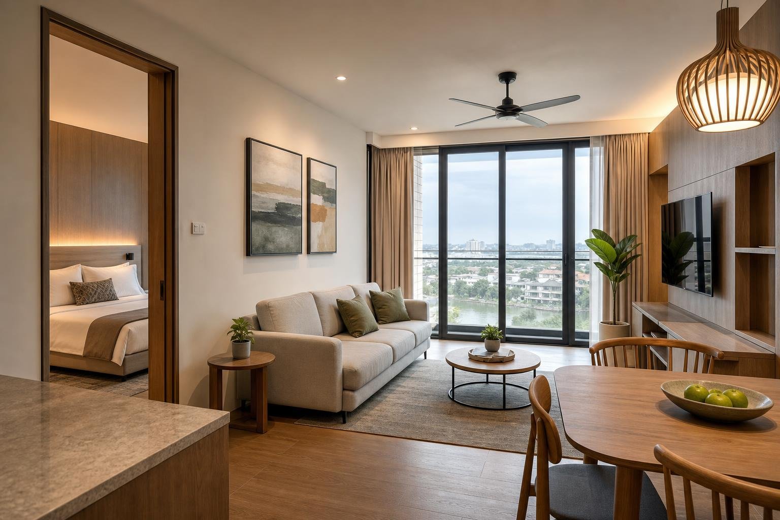serviced apartment studio unit — concept study