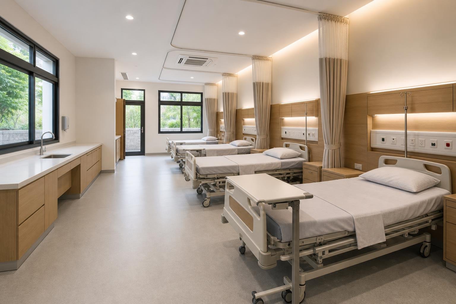 multi-bed hospital ward — concept study