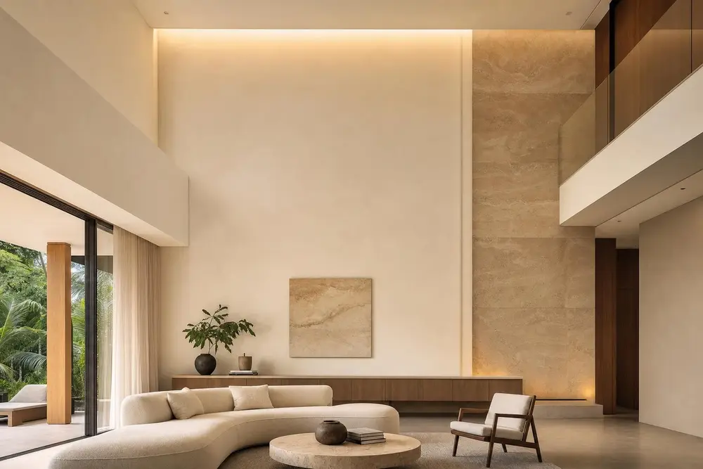 Feature wall design concept — Cream Luxury style