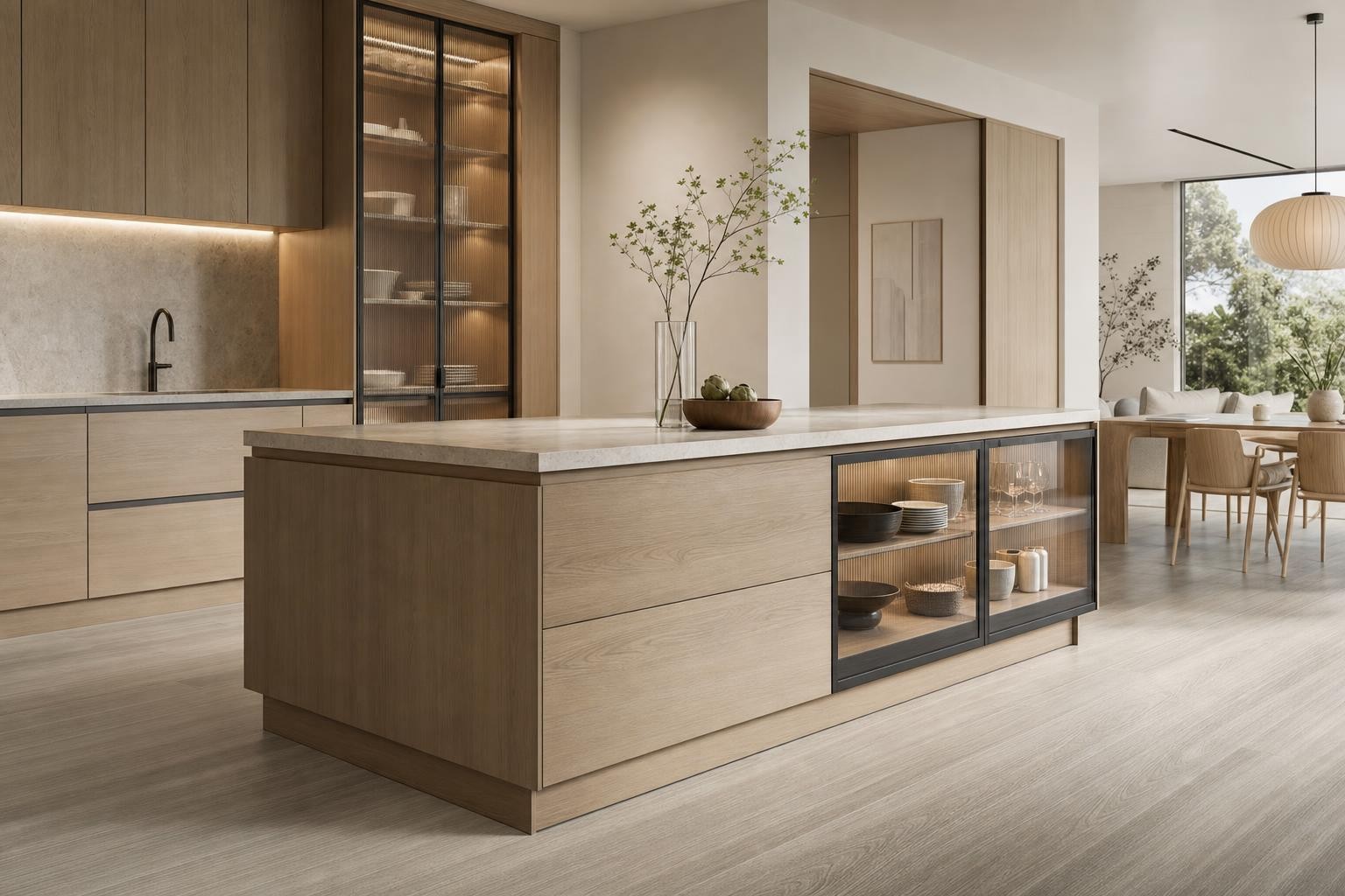 Muji Japandi · Kitchen island