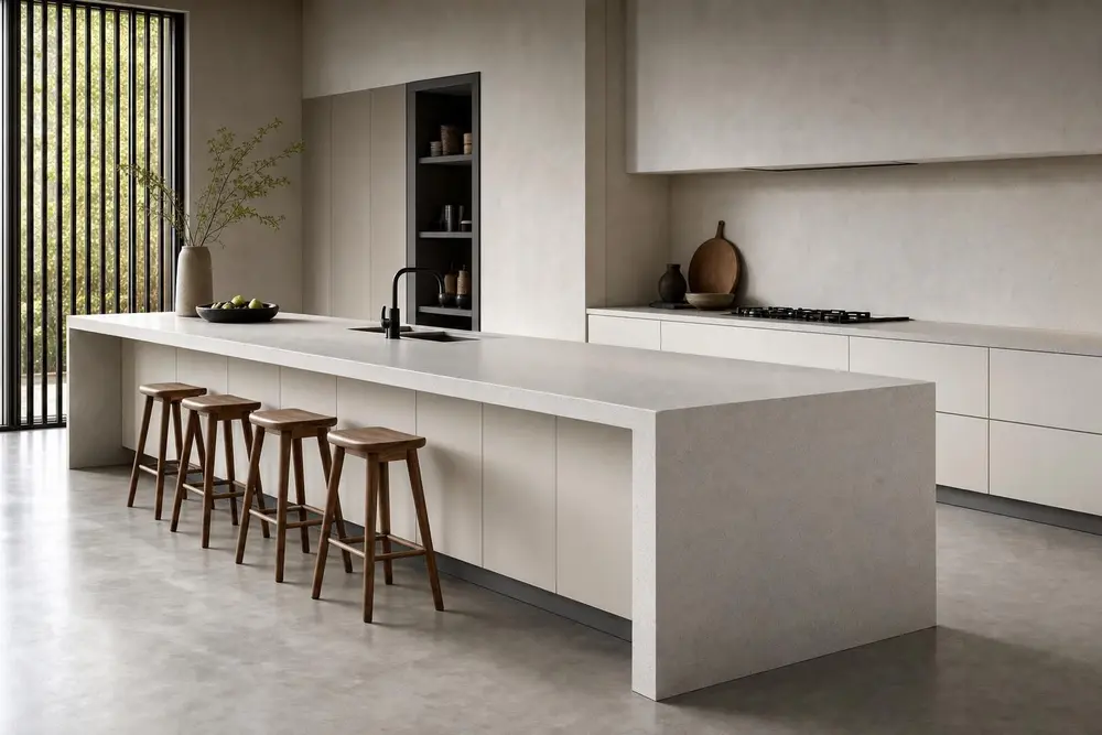 Kitchen design concept — Simple Modern Minimalist style