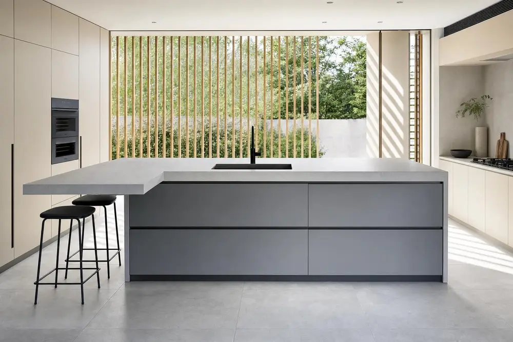 Kitchen design concept — Simple Modern Minimalist style