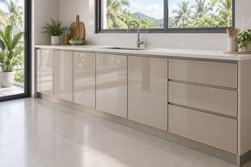 residential kitchen — AquaGlass base run