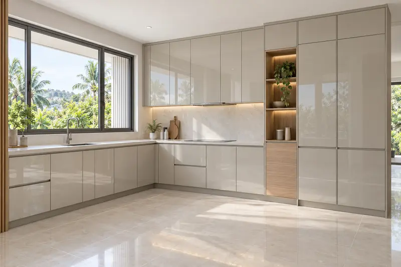 residential kitchen — AquaGlass tall run
