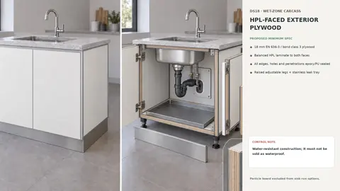 Sink-run material — hpl-faced-en636-3-plywood