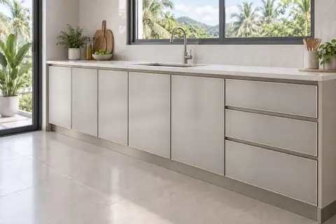 AquaGlass door finish — Metallic