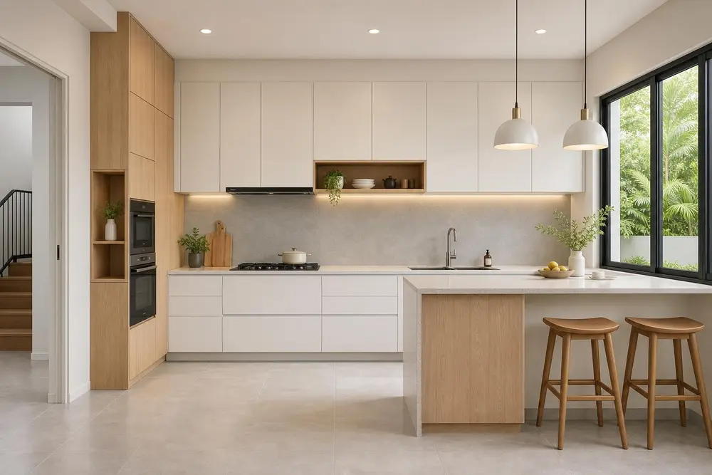Kitchen design concept — Scandinavian style
