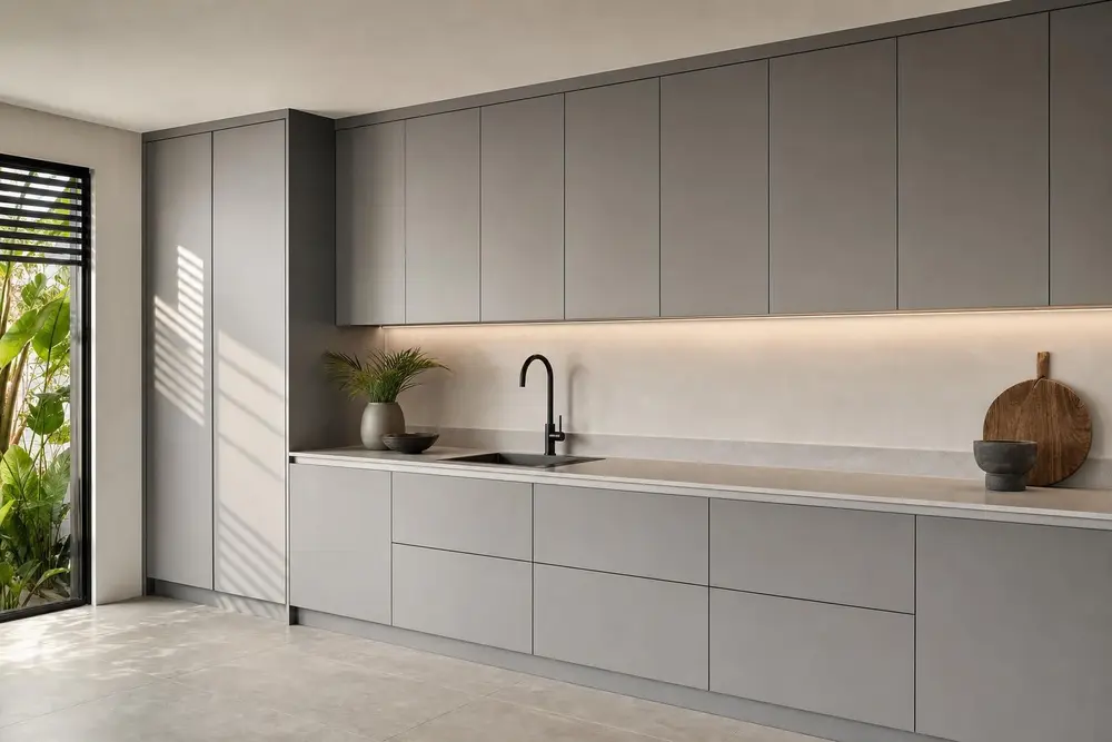 Kitchen design concept — Simple Modern Minimalist style