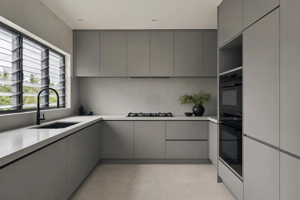 Kitchen design concept — Simple Modern Minimalist style