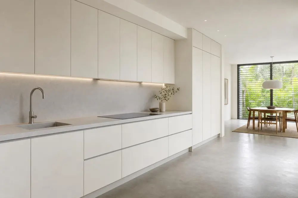 Kitchen design concept — Simple Modern Minimalist style