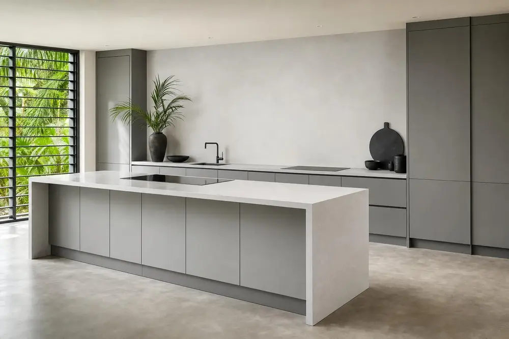 Kitchen design concept — Simple Modern Minimalist style