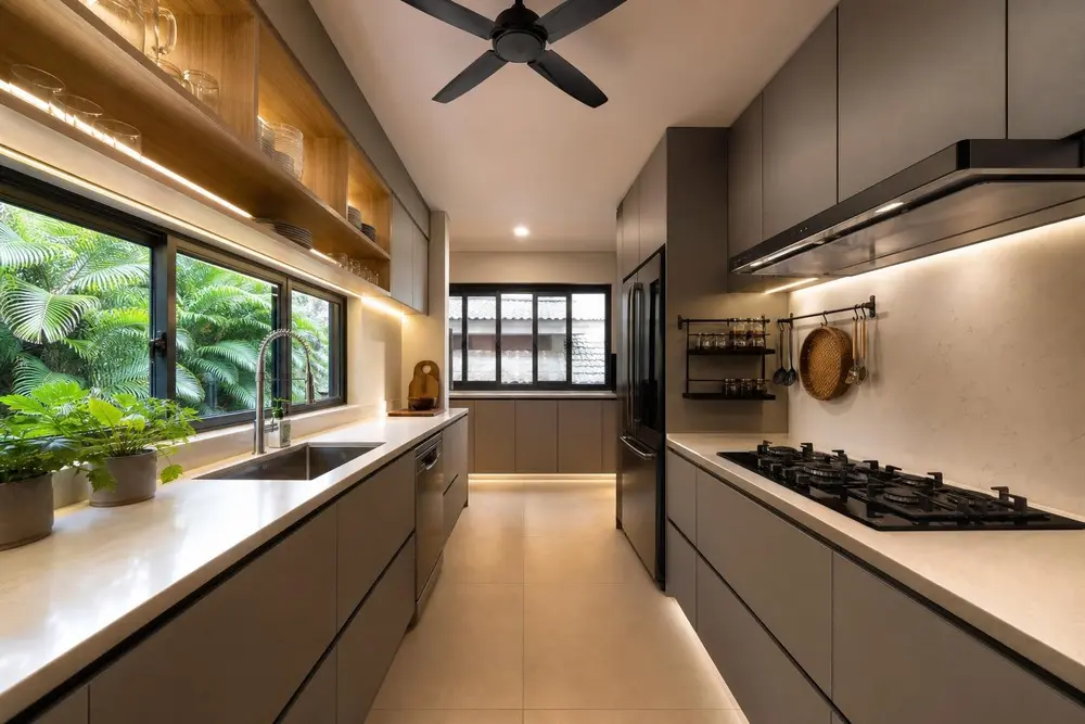 Kitchen design concept — Simple Modern Minimalist style