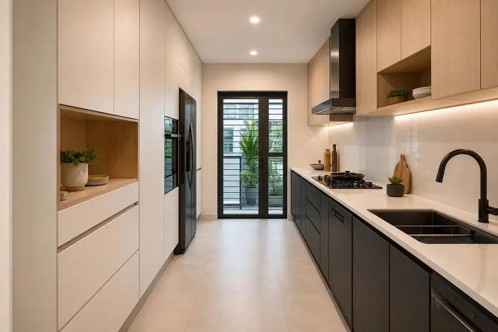 Kitchen design concept — Simple Modern Minimalist style