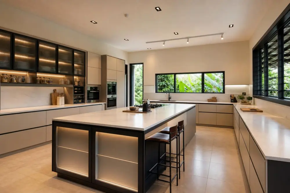Kitchen design concept — Simple Modern Minimalist style