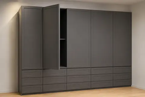 Cabinet-front surface material — PVC
