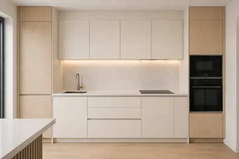 Cabinet colour blocking — Single tone