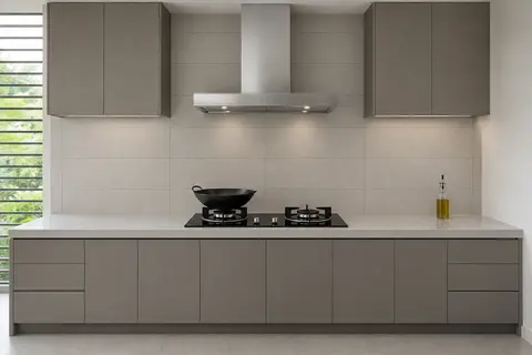 Pantry backsplash tile format — Plain-porcelain tile