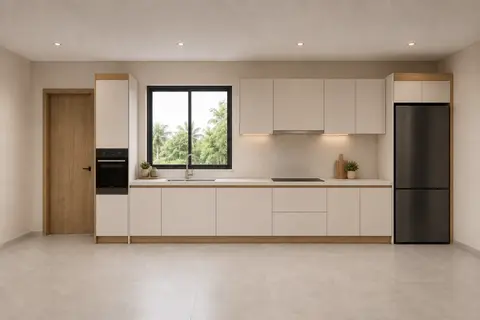 Tall-unit & fridge placement — Split