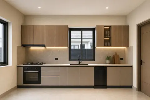 Cabinet-to-ceiling junction — Gap