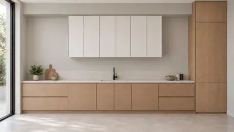 Perincian simpang kabinet-ke-siling — Sofit papan plaster