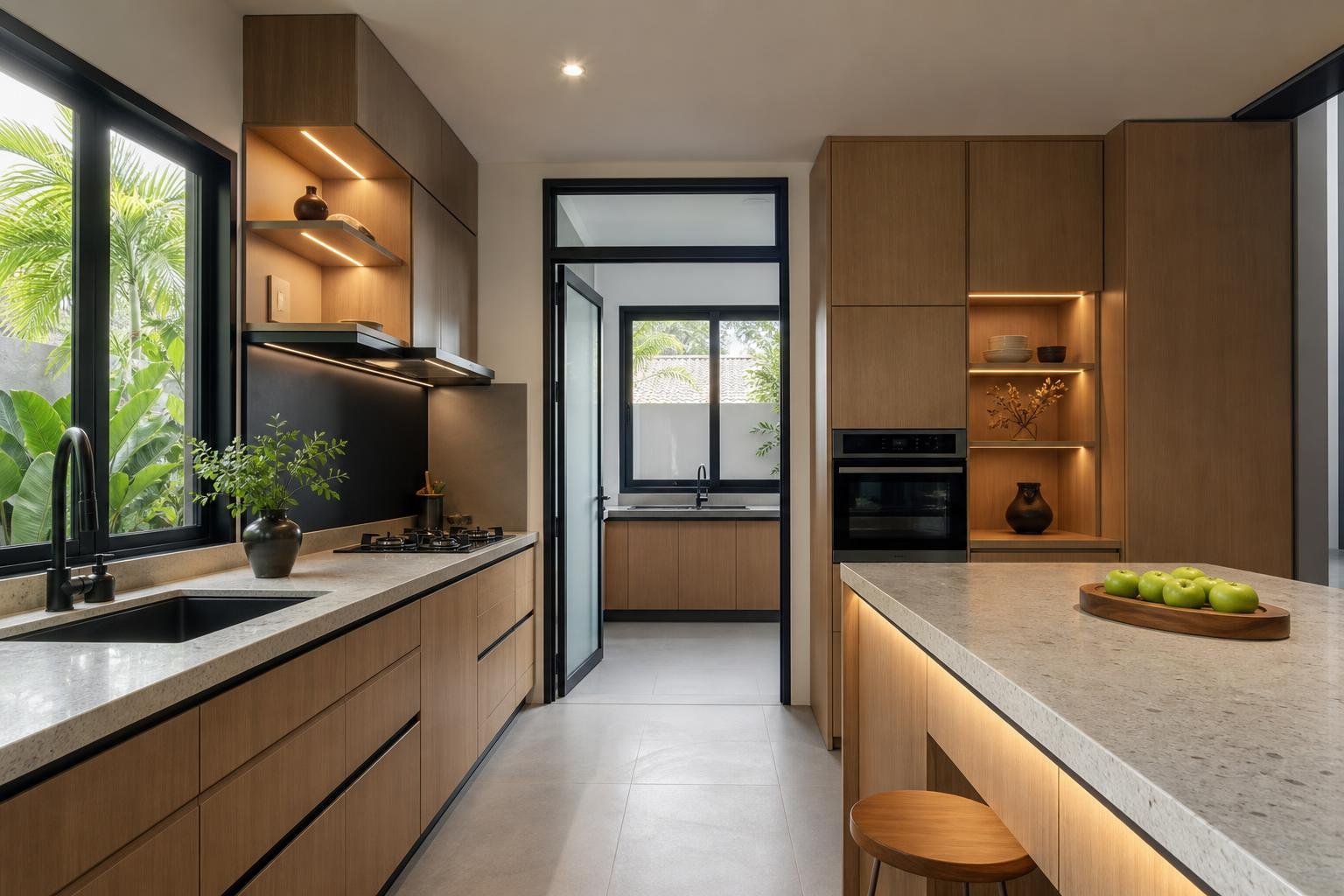 Warm Wood Modern · Kitchen