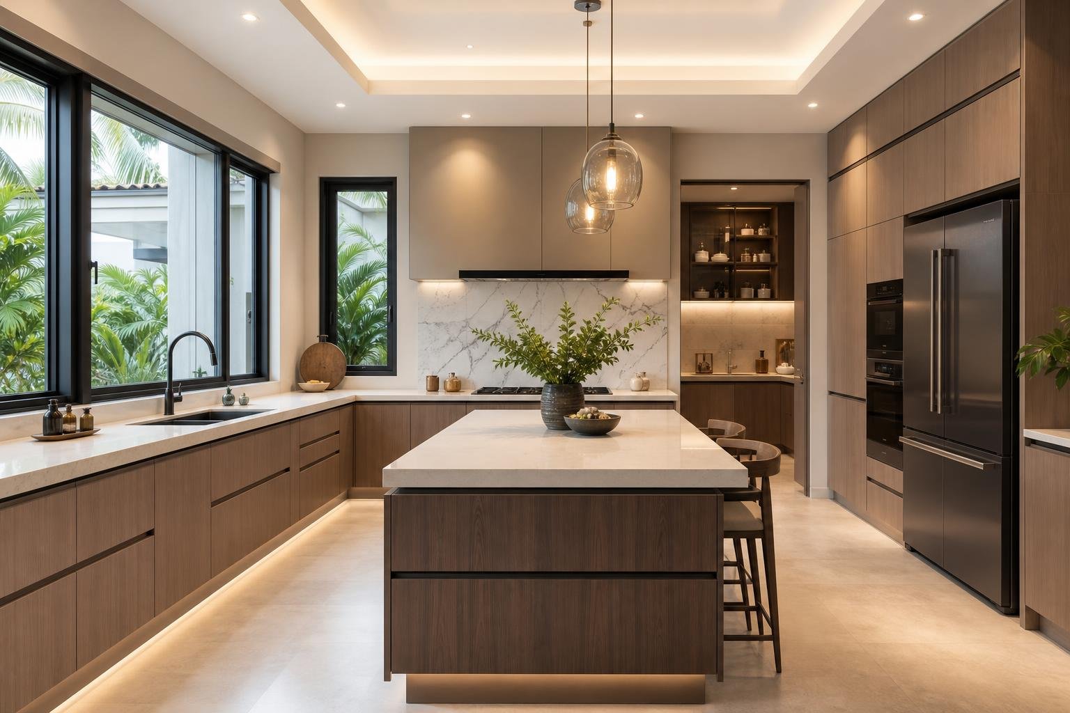 Warm Wood Modern · Kitchen