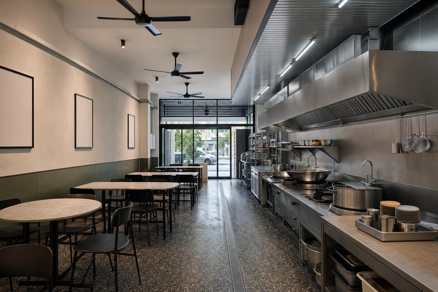kopitiam / open-kitchen coffeeshop